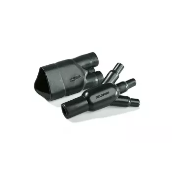 HellermannTyton 403-06180 warmtekrimp-vormstuk 90° schoen, zwart, 2:1, lijmgecoat