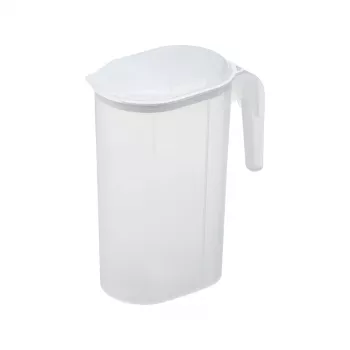 PLAST TEAM sapkan 1,5 L, transparant/wit, PP met TPE-afdichting 11200800