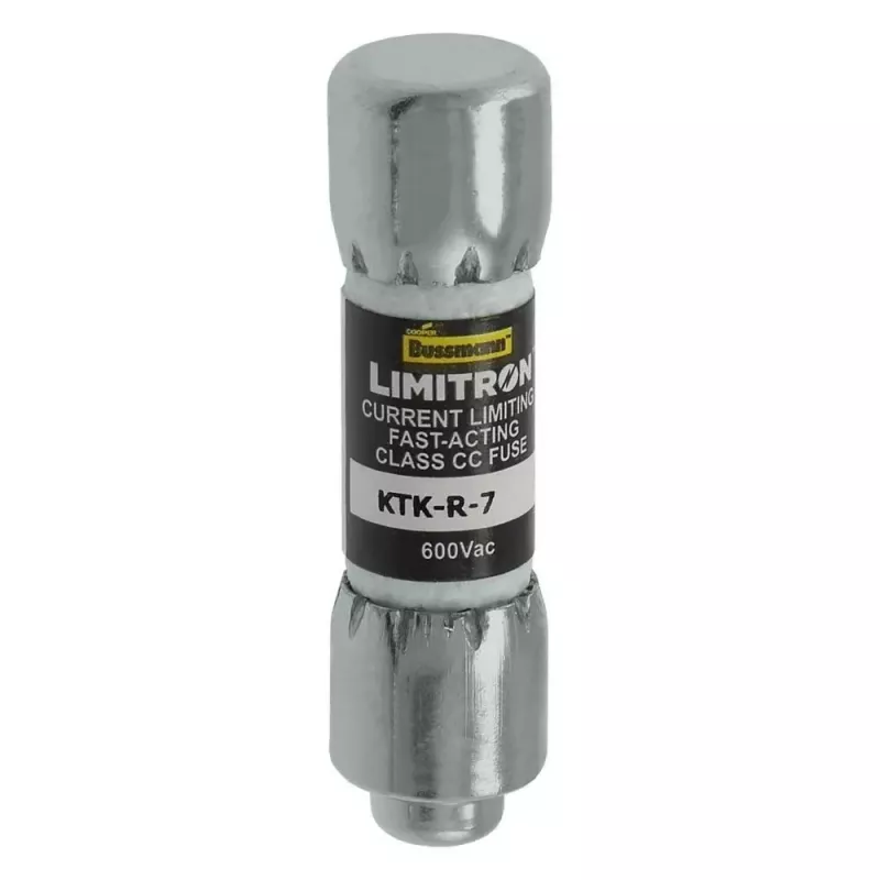 Eaton KTK-R-7 Class CC snelle zekering, 7 A, 600 V AC, 200 kA uitschakelvermogen, 10-pack
