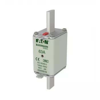 Eaton 63NHM1B NH-zekeringpatroon, maat 1, 63 A, 500 V AC, gG, 3-pack