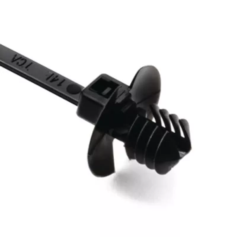 HellermannTyton 150-55610 kralenkabelbinder, zwart, 100mm x 2,5mm, 20mm max. bundel, PA66, herbruikbaar, 1 stk.