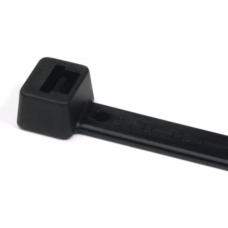 HellermannTyton T50R zwarte polyamide-kabelbinder 200mm x 4,6mm, 100-pack 111-04950