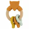 Trixie houten & siliconen babyspeelgoed, vos, 0m+