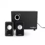 Nedis CSPR10021BK 2.1 pc-luidsprekerset, 33 W, USB-gevoed, zwart