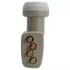 Triax TQT 400 Gold universele quattro-lnb met 4 uitgangen voor multiswitch 304873