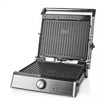 Nedis contactgrill 2000 W zwart