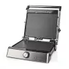 Nedis contactgrill 2000 W zwart