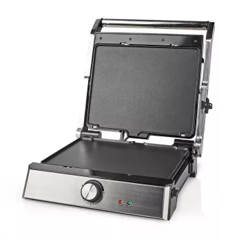 Nedis contactgrill 2000 W zwart