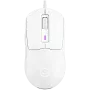 LORGAR MSA10R Bedrade gamingmuis, PixArt 3311, 6 programmeerbare knoppen, wit (LRG-MSA10R-WH)