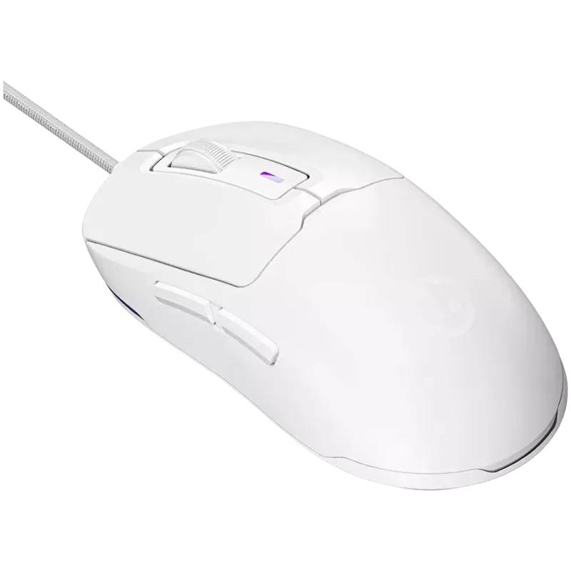LORGAR MSA10R Bedrade gamingmuis, PixArt 3311, 6 programmeerbare knoppen, wit (LRG-MSA10R-WH)