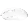 LORGAR MSA10R Bedrade gamingmuis, PixArt 3311, 6 programmeerbare knoppen, wit (LRG-MSA10R-WH)