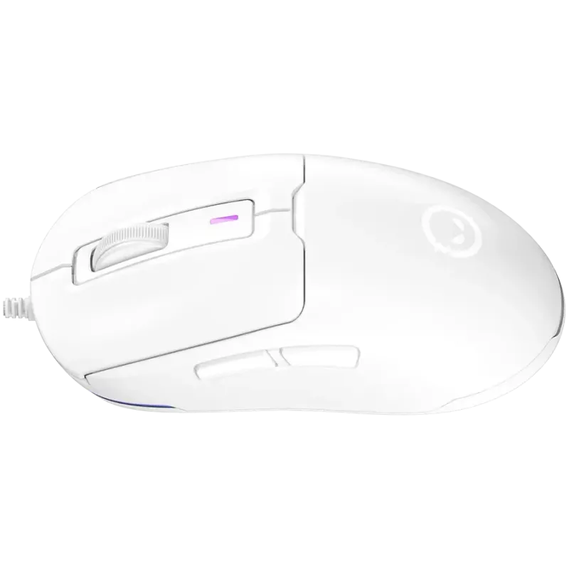 LORGAR MSA10R Bedrade gamingmuis, PixArt 3311, 6 programmeerbare knoppen, wit (LRG-MSA10R-WH)
