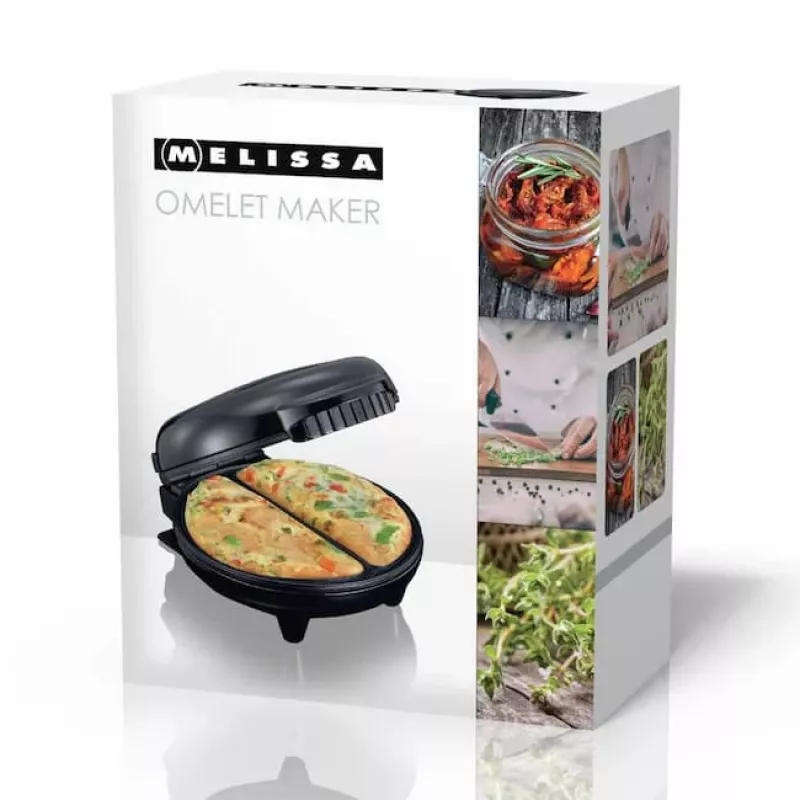 Melissa 16250086 Omeletmaker, 750 W, zwart
