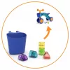 Chillafish Itsibitsi 4-wiel ride-on met mand, blauw/oranje, 1-3 jaar