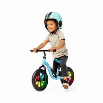 Chillafish Charlie 10 loopfiets, blauw, met LED-lichtwielen, voor kinderen van 18 maanden tot 4 jaar