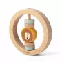 Trixie Mr. Lion rond houten babyspeelgoed om te bijten, 6m+