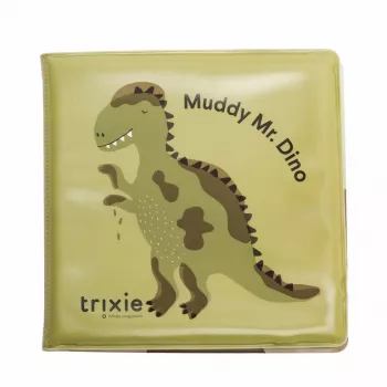 Trixie dinosaurus badboek, waterdicht, drijft, knisperende pagina's, 6m+