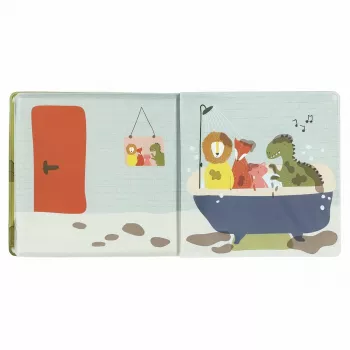 Trixie dinosaurus badboek, waterdicht, drijft, knisperende pagina's, 6m+