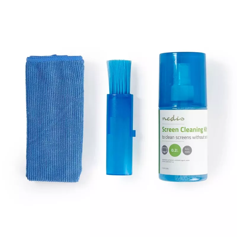 Nedis LED-schermreinigerspray 200 ml met microvezeldoek