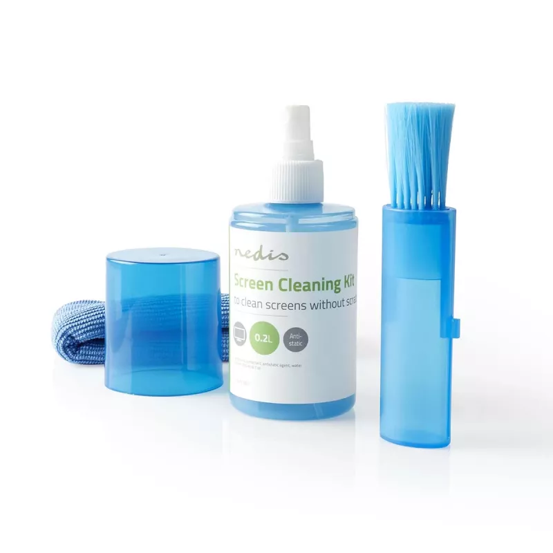 Nedis LED-schermreinigerspray 200 ml met microvezeldoek