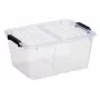 plast team HOME BOX FLEX 15L opbergbox met opvouwbaar deksel, recycling-PP, 1 stuk 23010800