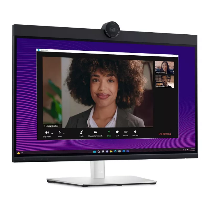 DELL P2724DEB 27 inch QHD IPS video-conferentiemonitor met webcam, USB-C 90W, Ethernet