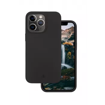 dbramante1928 Green Essentials achterkantcover voor Apple iPhone 12 / 12 Pro - Night Black (gerecycled kunststof)