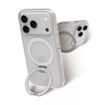 dbramante1928 Iceland Ultra D3O MagSafe Hoesje met standaard voor Apple iPhone 18 Pro / 17 Pro, transparant