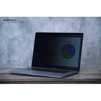KAPSOLO 2-weg privacyfilter voor 14,5 inch 16:10 laptops, zelfklevend, Anti-Glare, blauwlichtreductie KAP12871