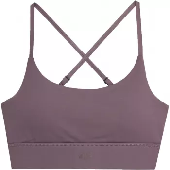 4F F079 dames medium support sport-bh paars L