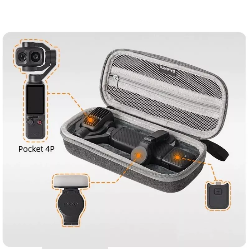 SUNNYLIFE harde hoes voor DJI Osmo Pocket 4 Pro / 4p – grijs