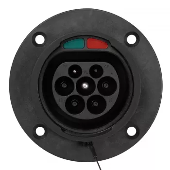 Akyga AK-SC-E26 Type-2-EV-laadstekker (mannelijk), driefasig, 32 A, IP44, zwart