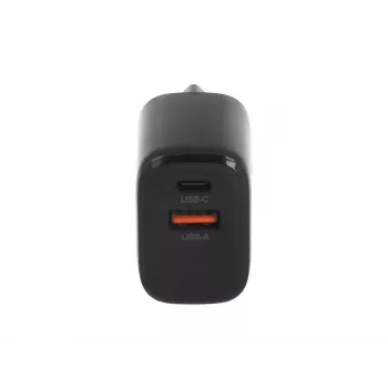 MOVANO GaN 20W USB-C PD + USB-A oplader (zwart)