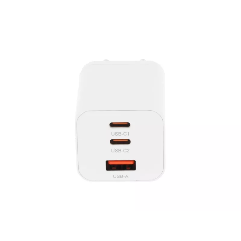 MOVANO GaN 65W 2x USB-C PD + USB-A oplader (wit)