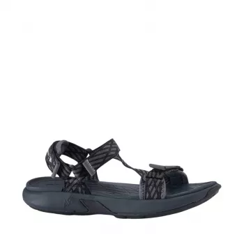 Dames sandalen donkergrijs hielbandje 4F F116 | verstelbare klittenbandsluiting | maat 39