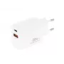 MOVANO GaN 20W USB-C PD + USB-A oplader (wit)