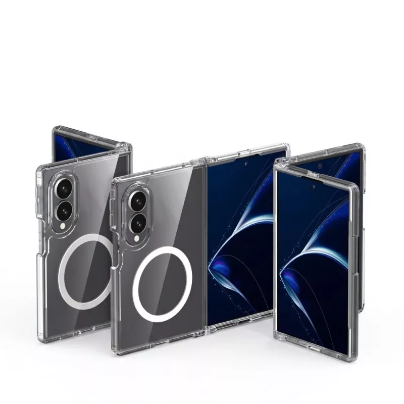 Tech-Protect Flexair Hybrid MagSafe hoes voor Samsung Galaxy Z Fold 8 - transparant