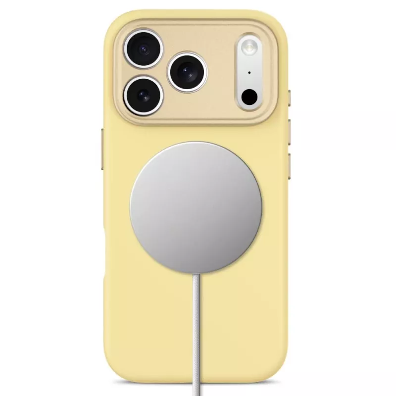 TECH-PROTECT UNIQ MagSafe transparante hoes voor iPhone 17 Pro Max / 18 Pro Max - Mellow Yellow