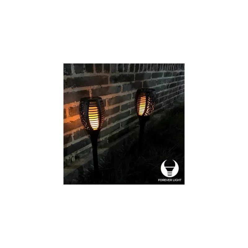 Forever Light 12 LED solar-oplaadbare zaklamp 2,4W 300mAh
