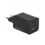 MOVANO GaN 65W 2x USB-C PD + USB-A oplader (zwart)