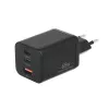 MOVANO GaN 65W 2x USB-C PD + USB-A oplader (zwart)