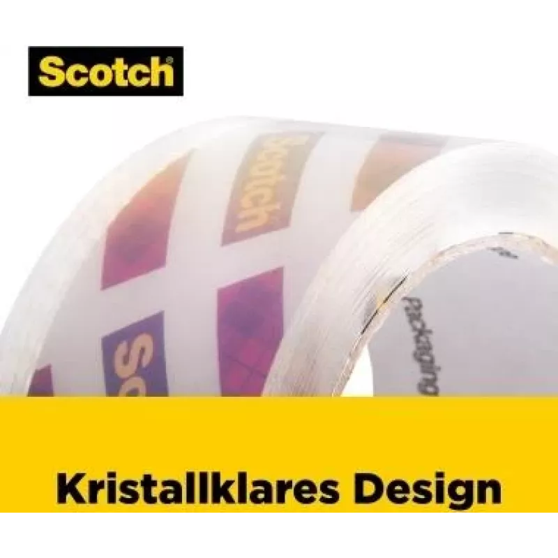 3M Scotch 195-EF transparant verpakkingstape, 48 mm x 20,3 m