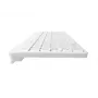 NATEC Tang US draadloos Bluetooth + 2,4 GHz Silent Slim toetsenbord, wit