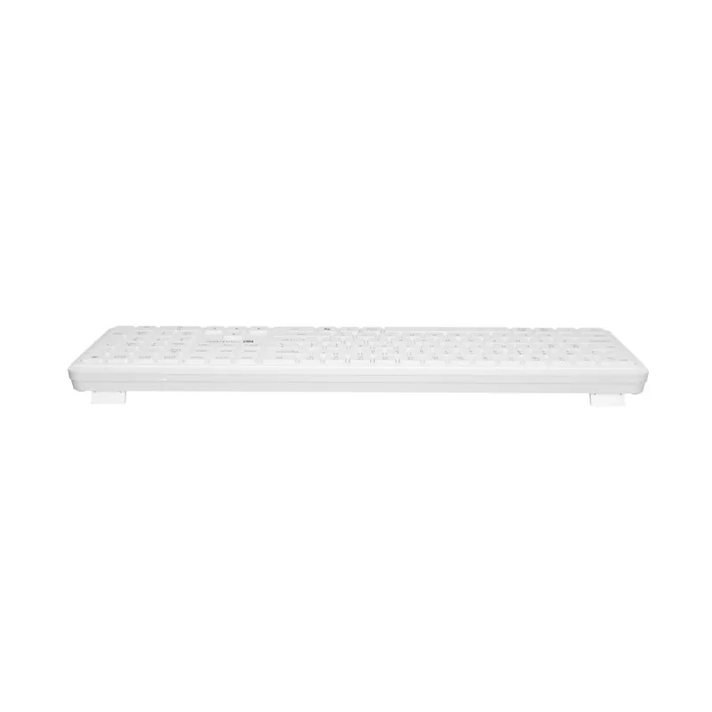 NATEC Tang US draadloos Bluetooth + 2,4 GHz Silent Slim toetsenbord, wit