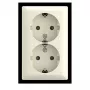 BUSCH-JAEGER SCHUKO dubbele wandcontactdoos opbouw Safety 202 EAPBJ-522 (2TKA00005532)