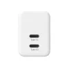 CRONG 35W dual USB-C PD 3.0 PPS GaN wandlader - wit
