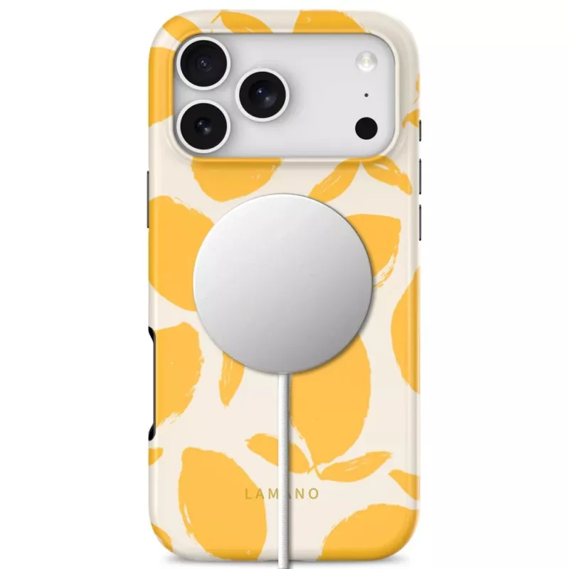Tech-Protect Lamano MagSafe hoesje voor iPhone 17 Pro Max / 18 Pro Max – Lemon Haze