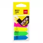 DELI Stick Up indexvlaggetjes PP 50x12 mm 100 vel geassorteerde kleuren (D338199)
