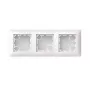 ABB Busch-balance SI opbouwbehuizing, 3-voudig, plat design, studiowit 2TKA00005516