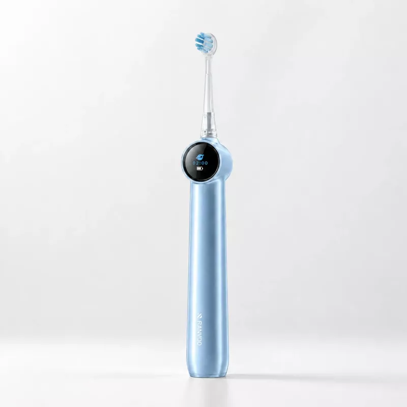 RANVOO PH5 Bubble Sonic elektrische tandenborstel, 38.000 VPM, 5 modi, IPX7, USB-opladen, blauw